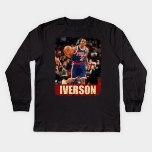 Allen Iverson - NEW RETRO STYLE Kids Long Sleeve T-Shirt